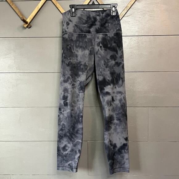 Lululemon Diamond Dye Graphite Gray Align Pant Leggings Womens Size 12 - Picture 2 of 4